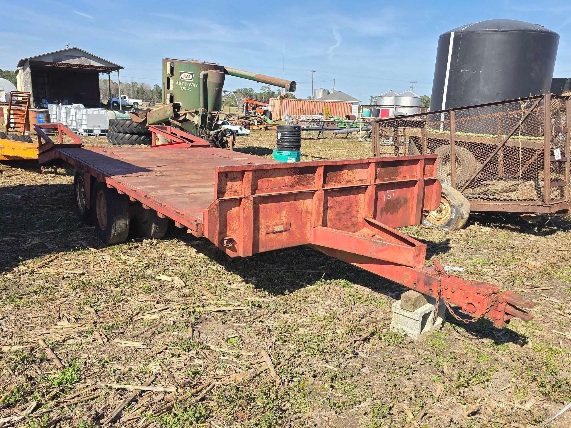 HARDEE 18' BOGGIE AXLE METAL TRAILER (A63291)