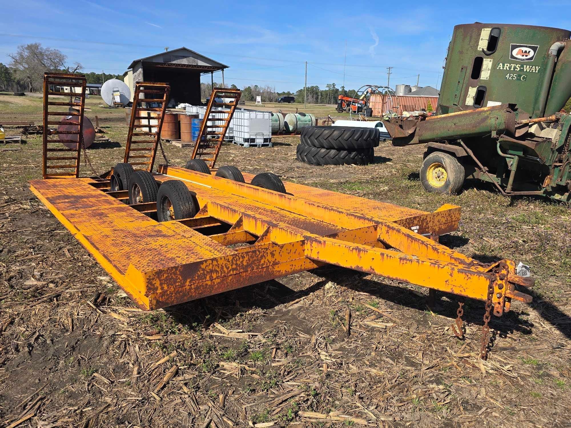 SHOPBUILT TRI-AXLE COMBINE HI-CYCLE TRAILER (A63291)