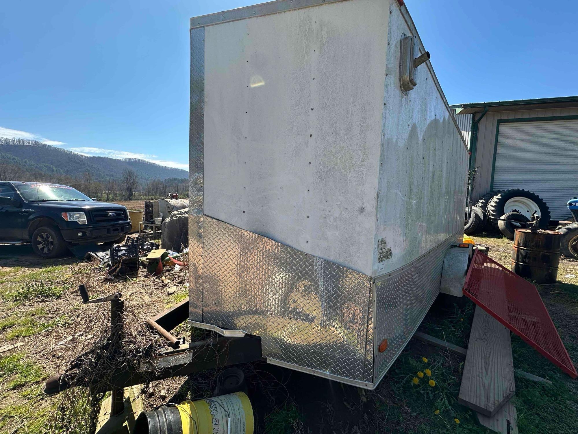 7 x 16 Enclosed Tool Trailer, VIN # 1X9321450BE024264 (A65563)