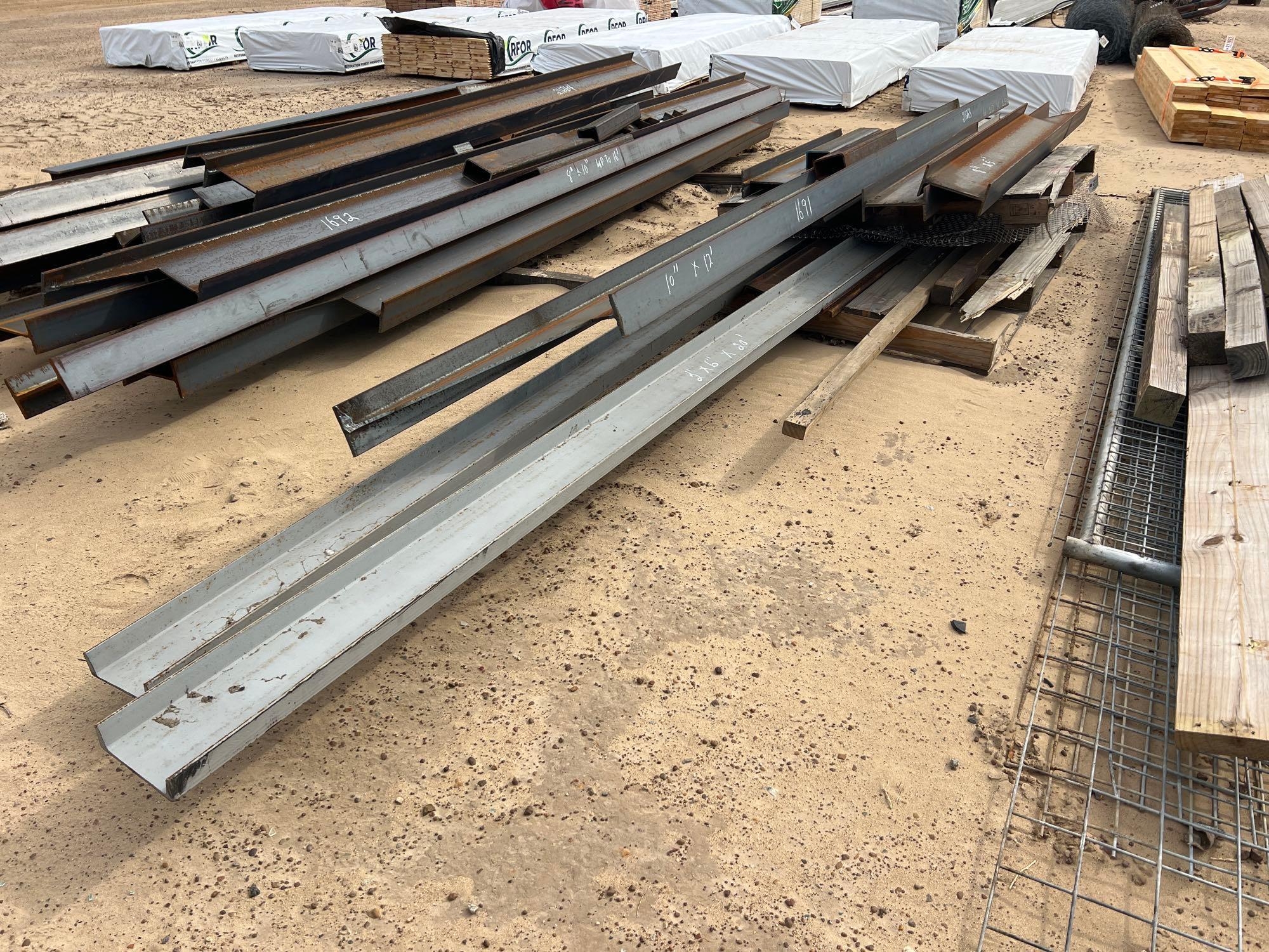 PALLET OF MISC CHANNEL IRON (A62130)