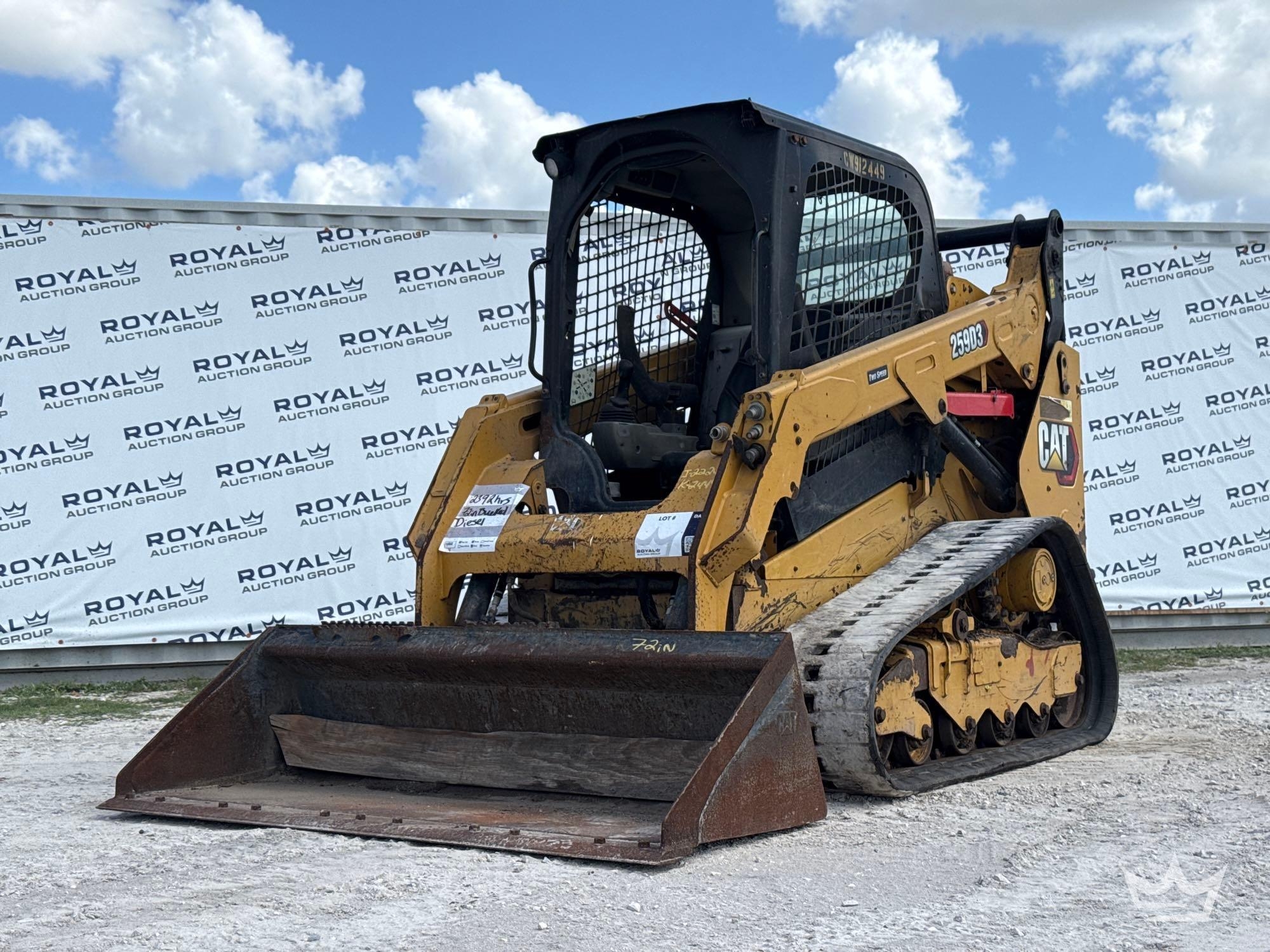 2021 Caterpillar 259D3 Two Speed Compact Track Loader Skid Steer (A61572)