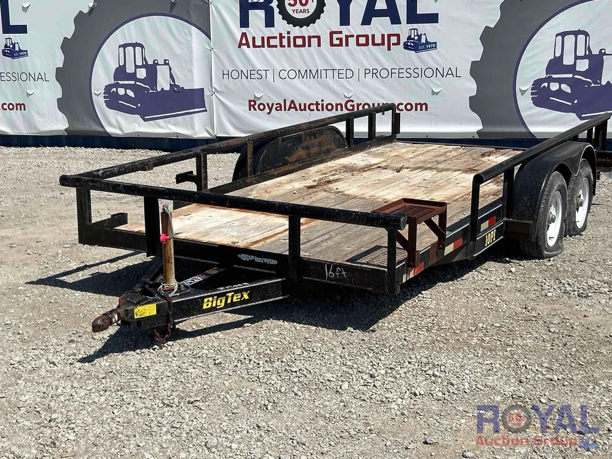 2003 Big Tex 10PI 16ft. T/A Pipe Top Utility Trailer (A55973)