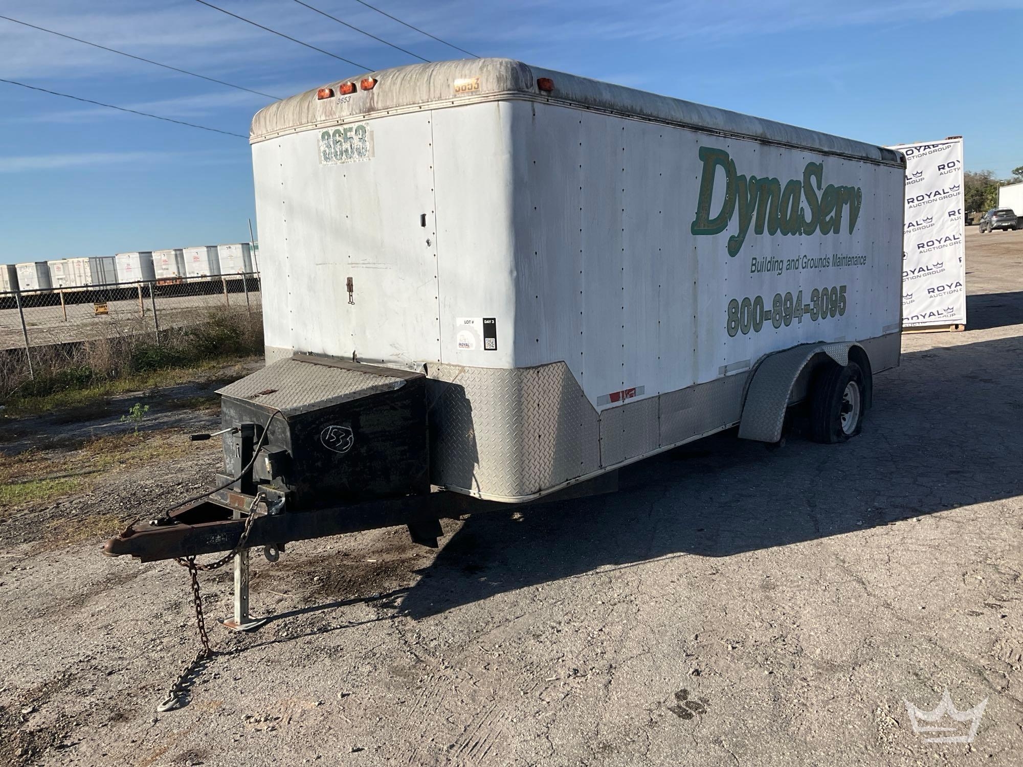 2002 Suncoast 18ft T/A Enclosed Trailer (A61574)
