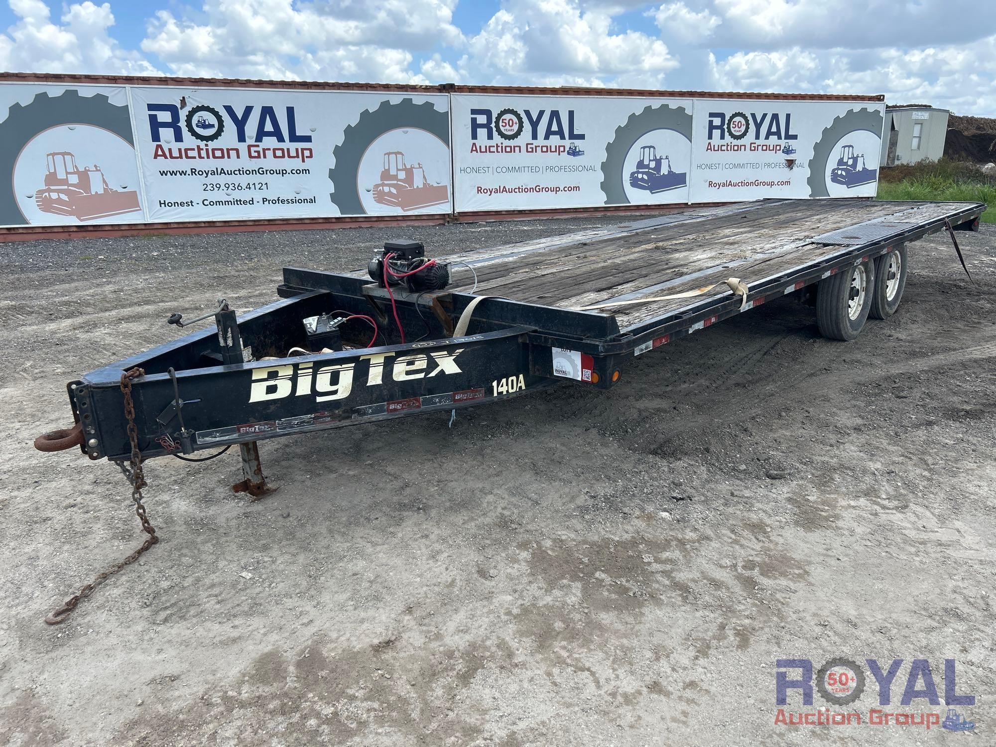 2016 Big Tex 24ft. T/A Flatbed Trailer (A50323)