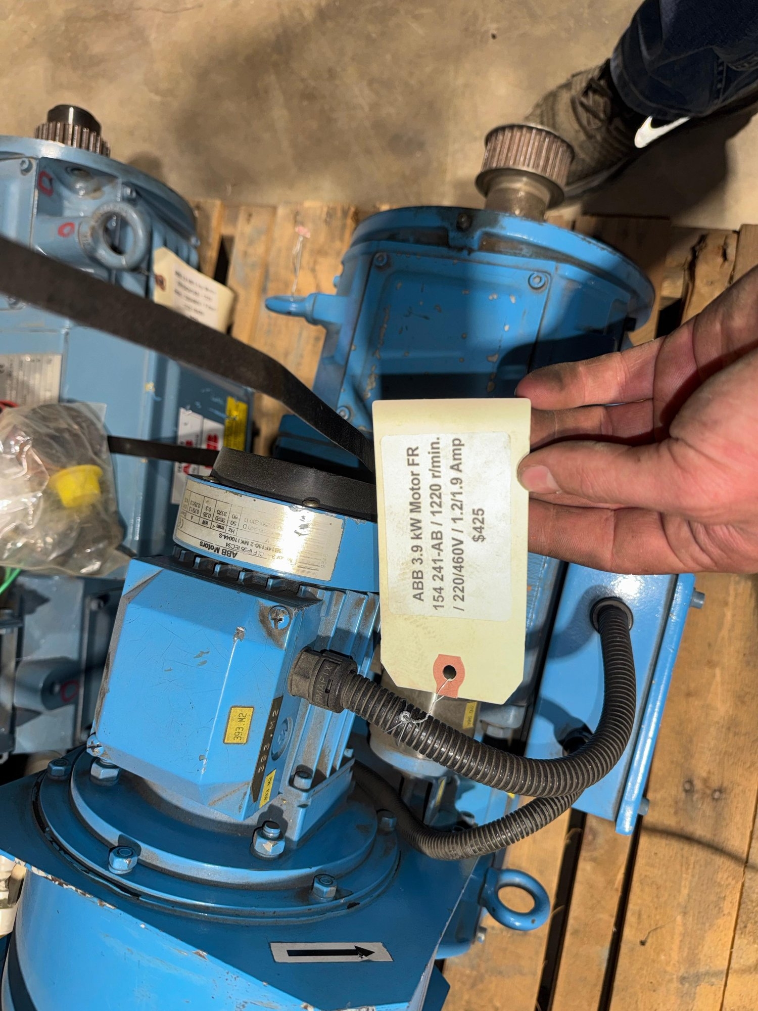 LOT 171 ABB 3.9 KW MOTOR (A59213)