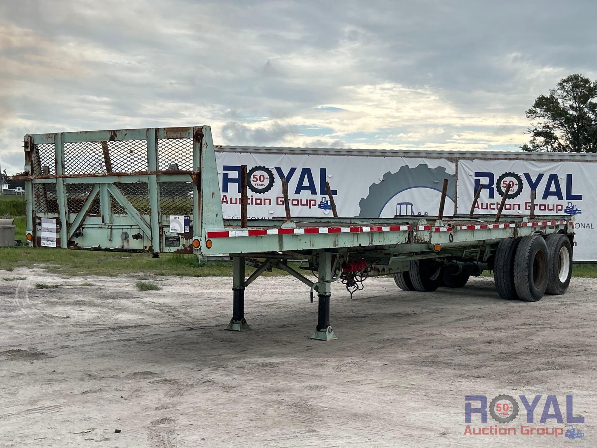 1996 Allegheny 35ft 25 Ton Flatbed Equipment Trailer (A51692)