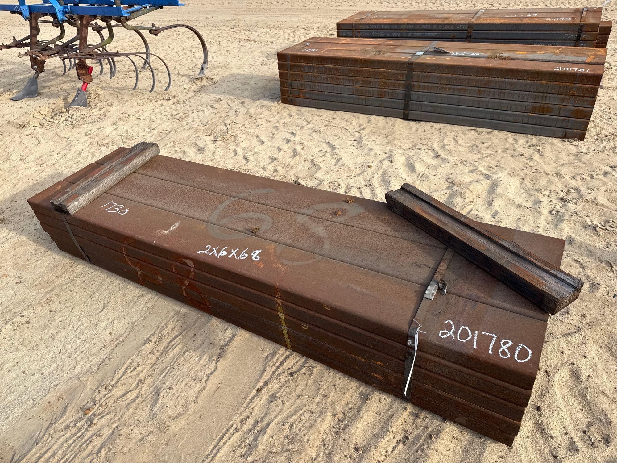 (APPROX 15) 2" X 6" X 68" TUBING (A54756)