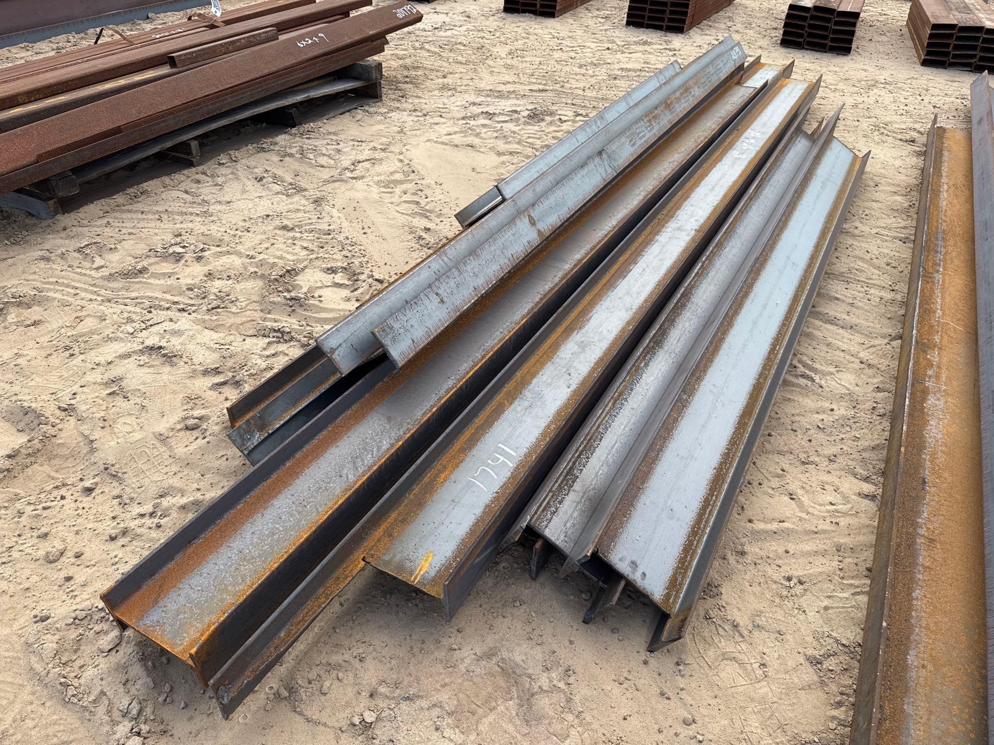 (APPROX 10) 8" I BEAMS UP TO 10' (A54756)