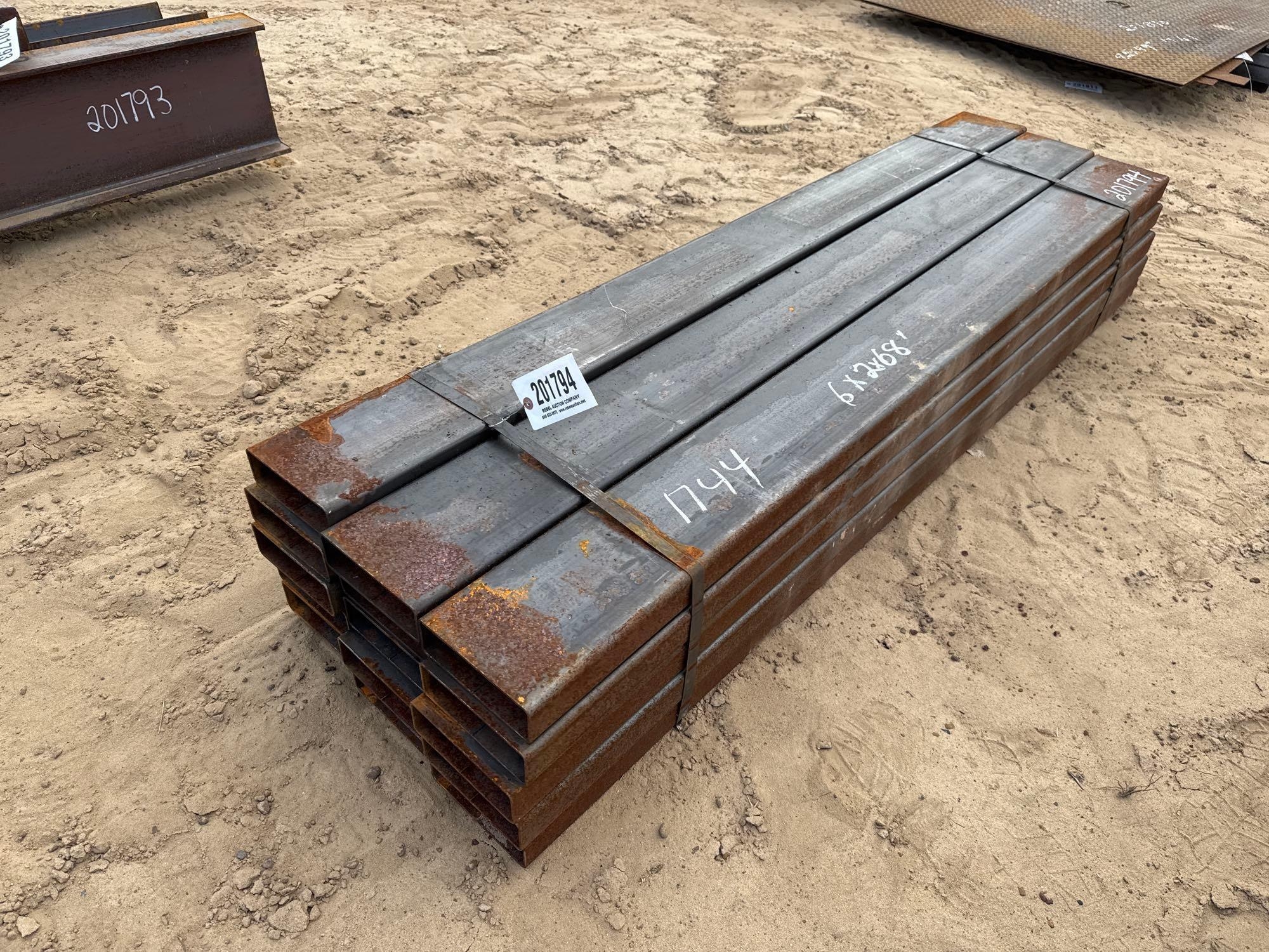 (APPROX 15) 6" X 2" X 68" TUBING (A54756)