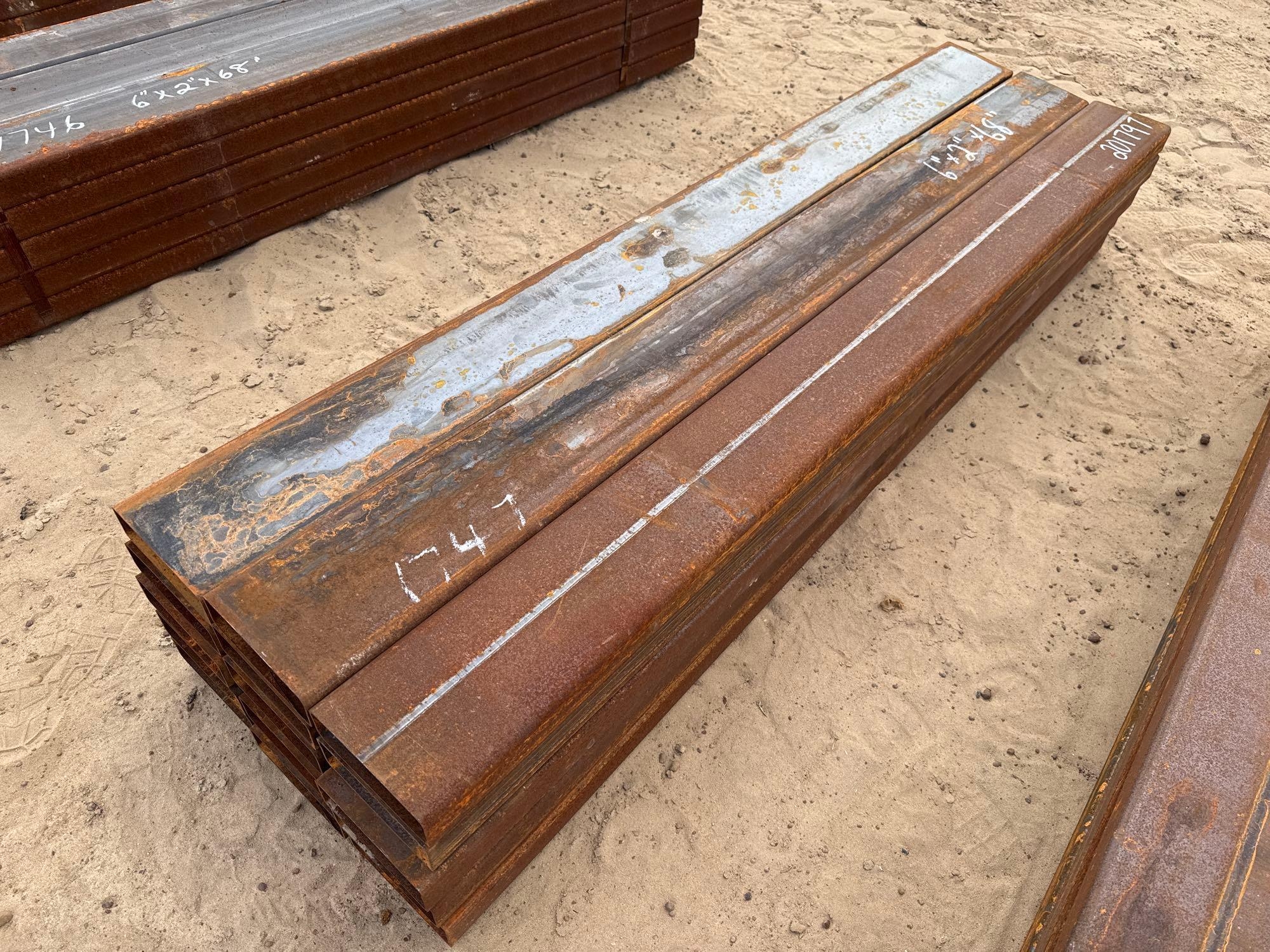 (APPROX 15) 6" X 2" X 68" TUBING (A54756)