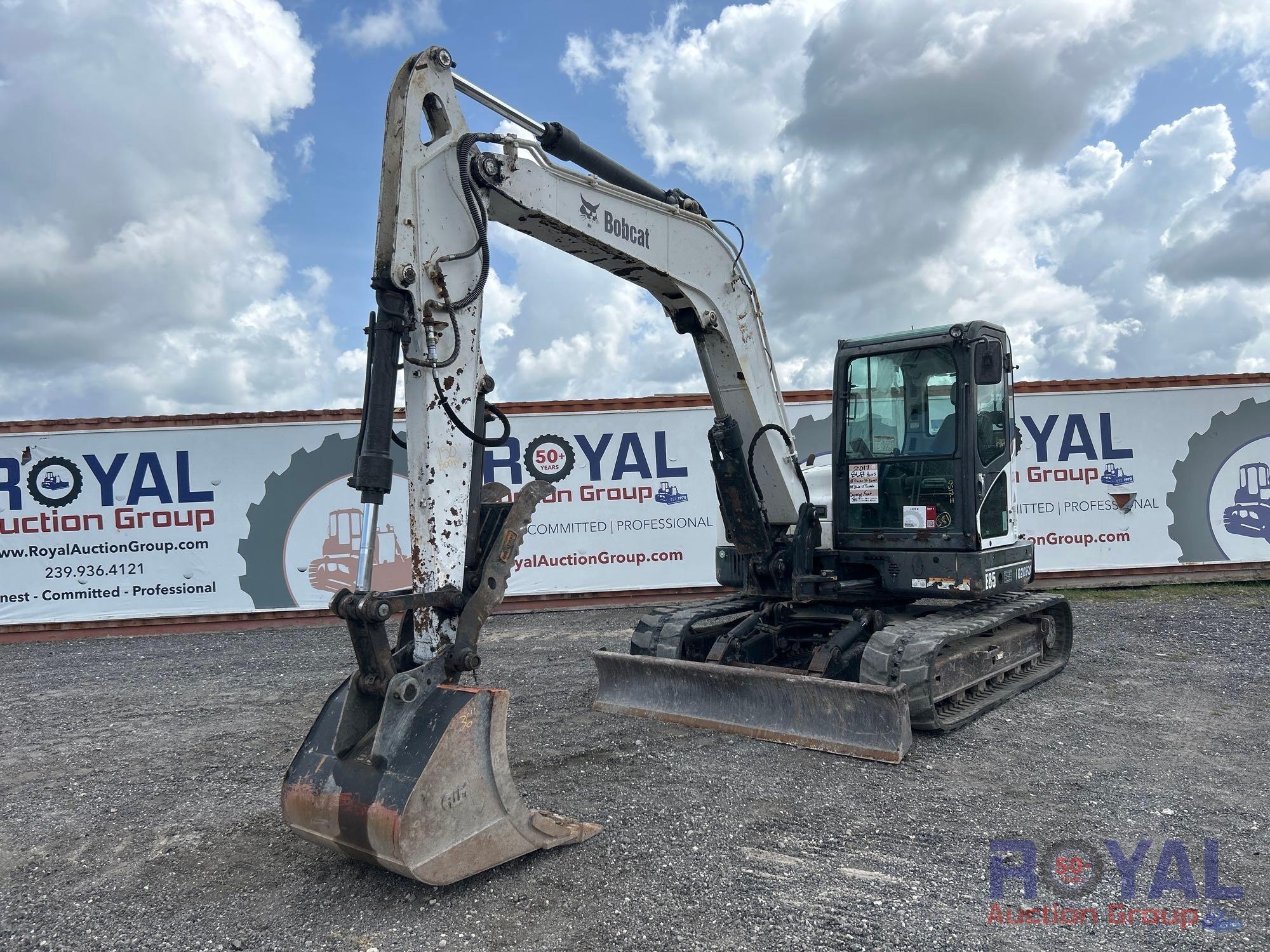 2017 Bobcat E85 Midi Excavator (A46683)