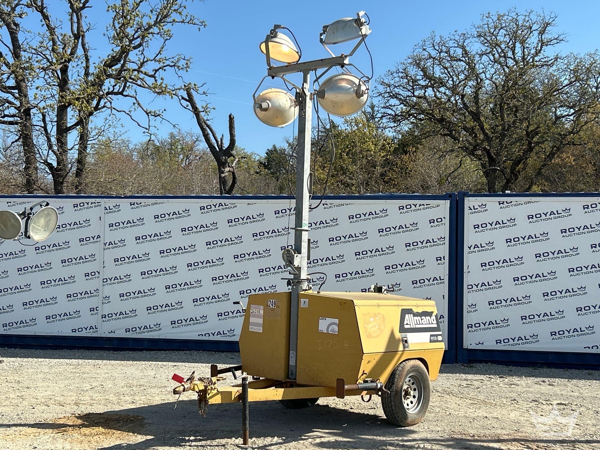 2007 Allmand Max-Lite ML20 20KW Towable Light Tower (A64194)