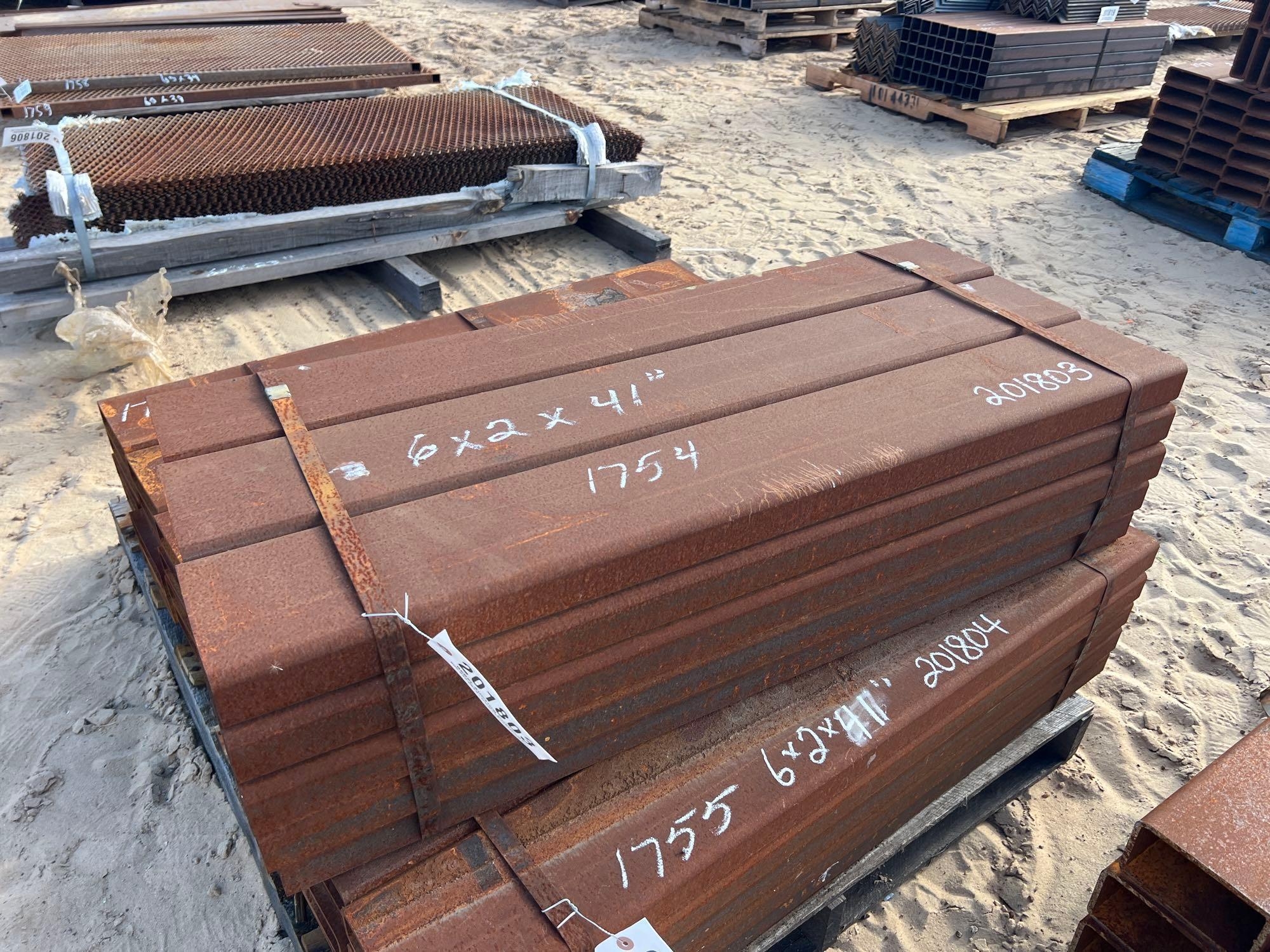 (15) 6" X 2" X 41" TUBING (A54756)