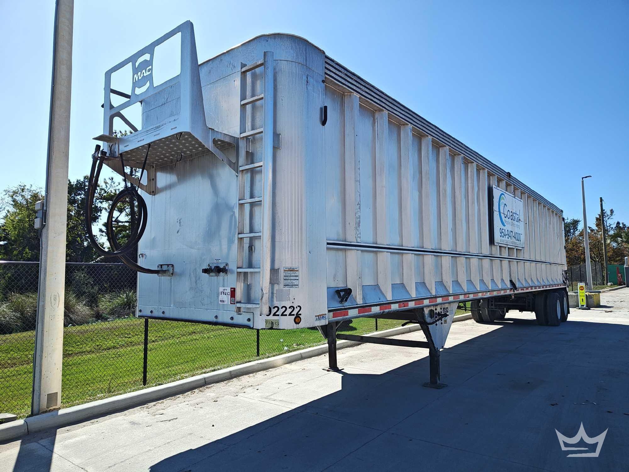 2022 Mac Trailers 48ft. T/A Walking Floor Trailer (A64556)