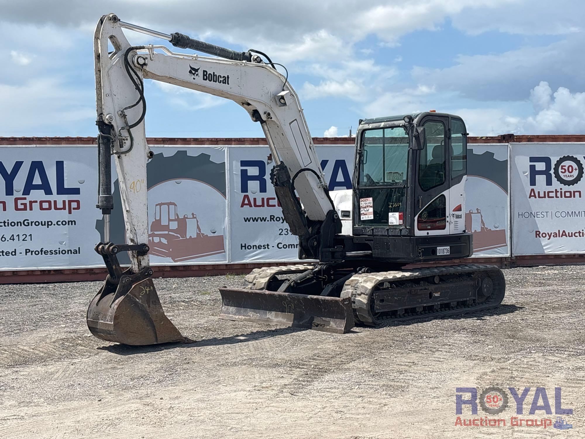 2017 Bobcat E85 Midi Excavator (A46683)