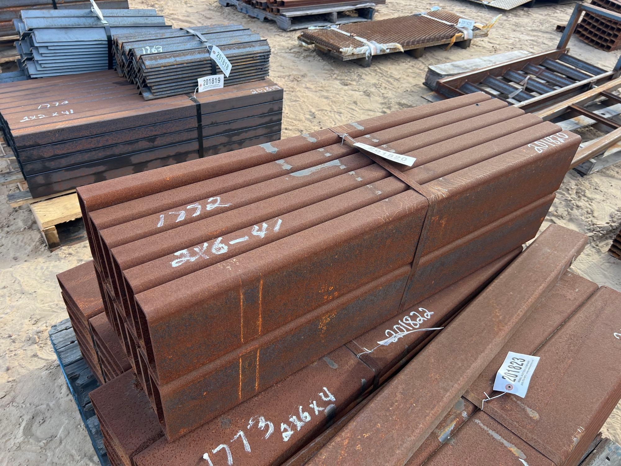 (12) 2" X 6" X 41" TUBING (A54756)