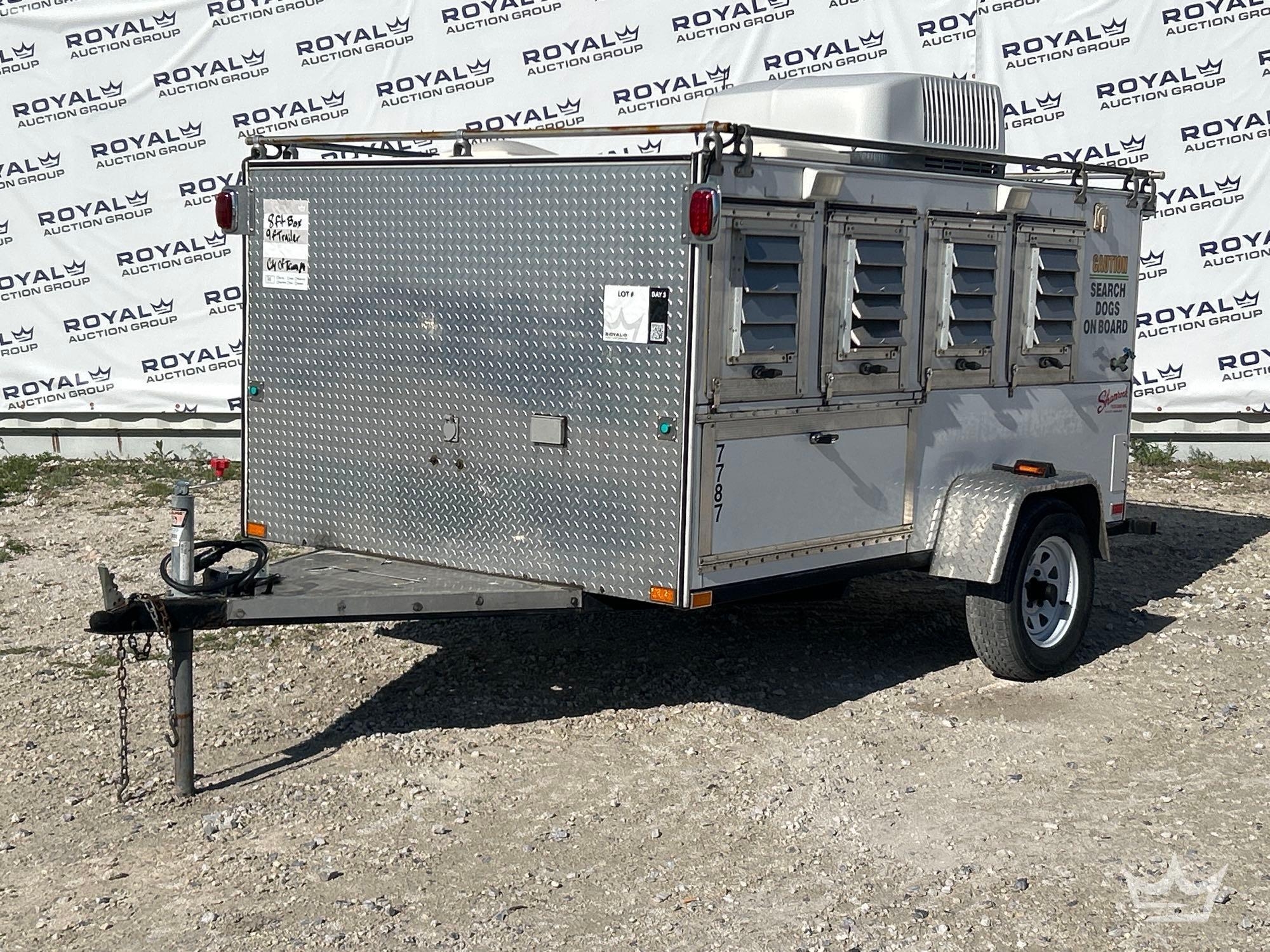 Shamrock 8ft. S/A Enlcosed K-9 Transport Trailer (A61574)