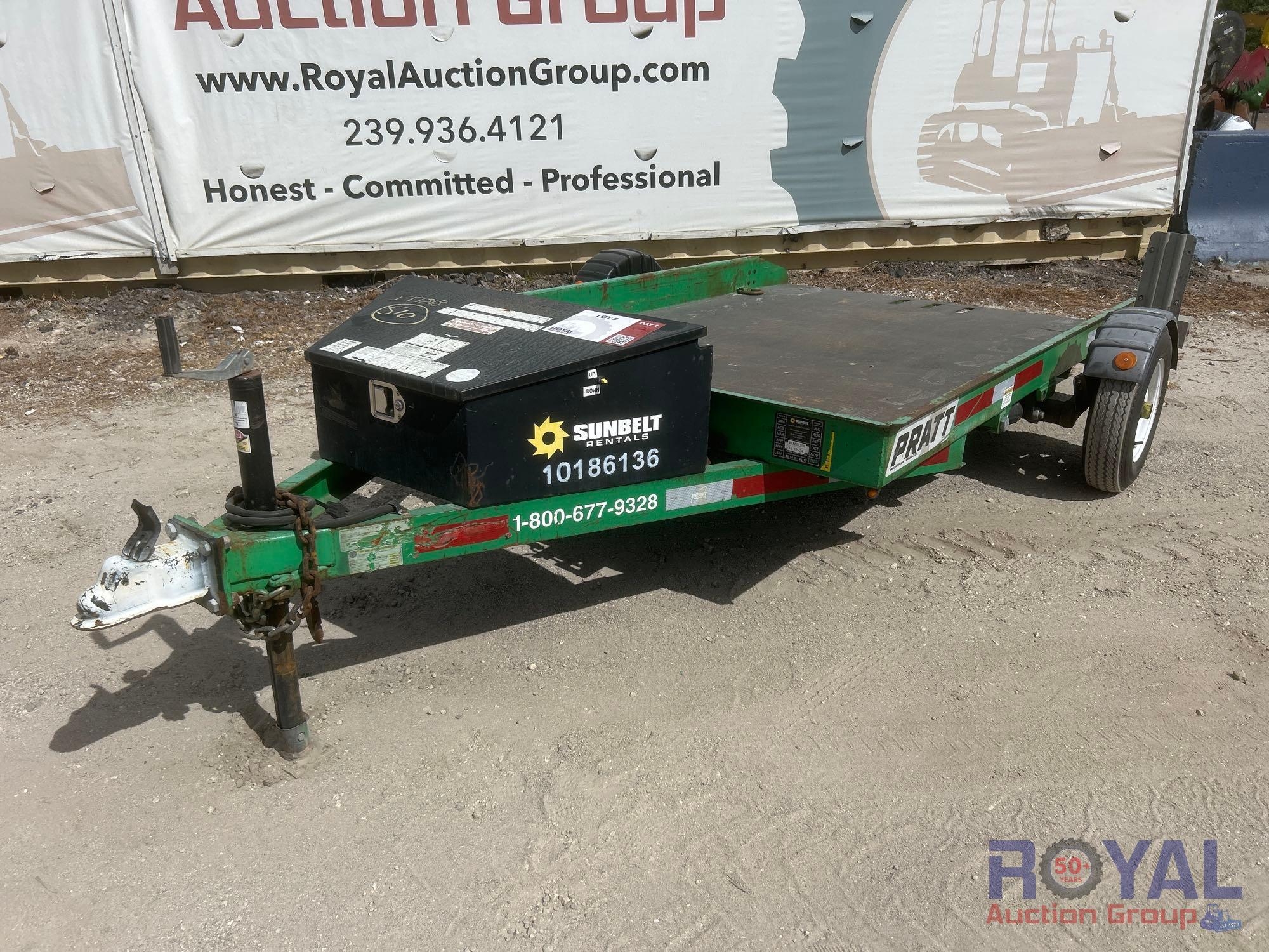 Pratt 8.5ft Flatbed Tilt Trailer (A55787)