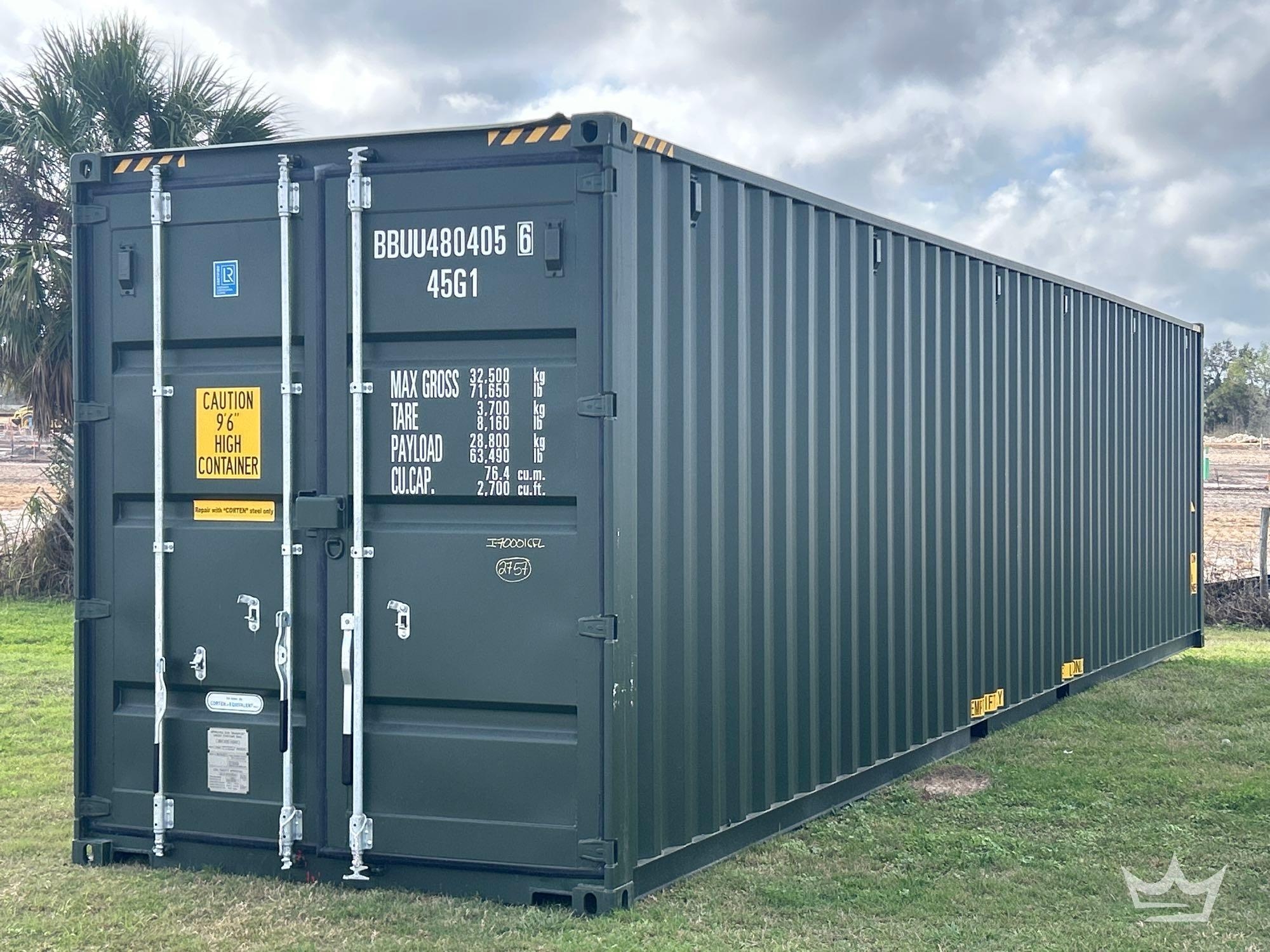40ft High Cube Shipping Container (A64553)