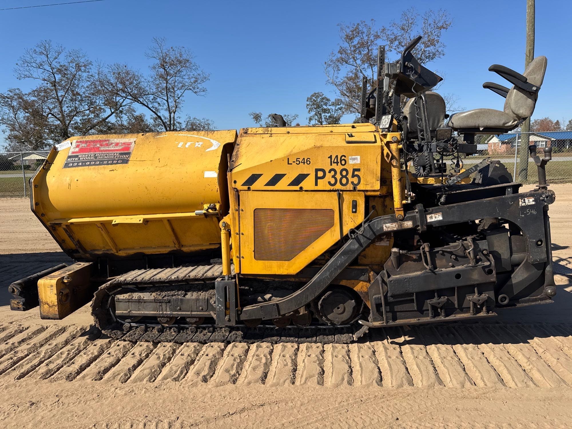 2017 WEILER P385 ASPHALT PAVER (A52709)