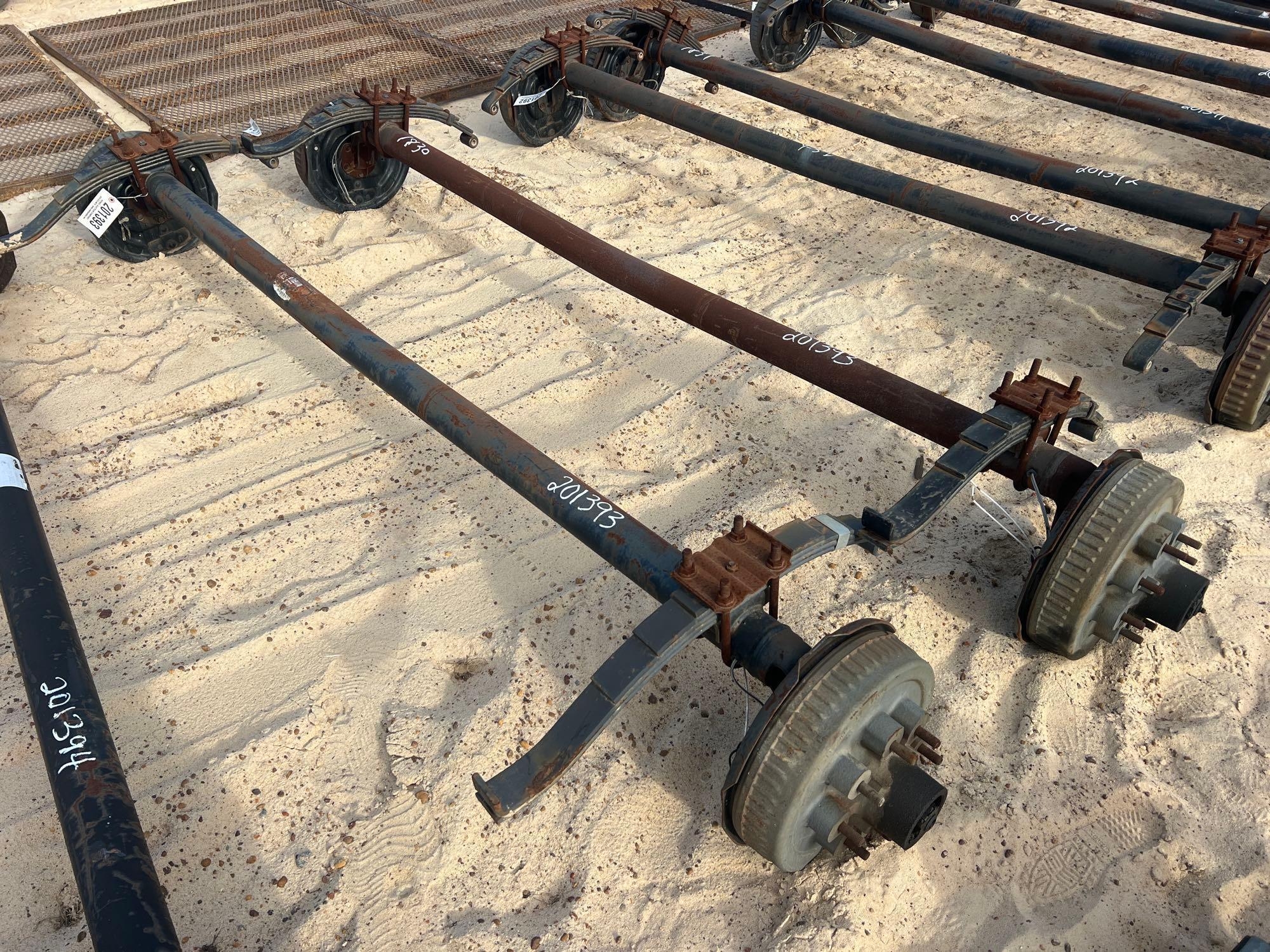 UNUSED (2) 7000# DROP AXLES W/ BRAKES (A54756)