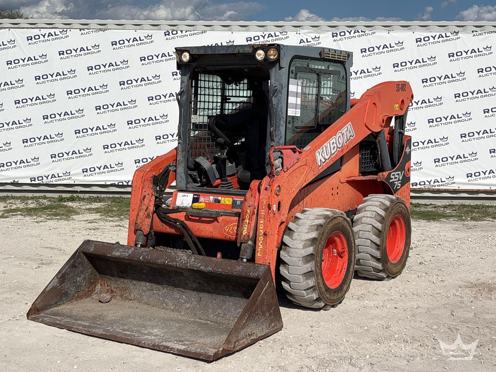 2016 Kubota SSV75 Compact Wheel Loader Skid Steer (A61572)