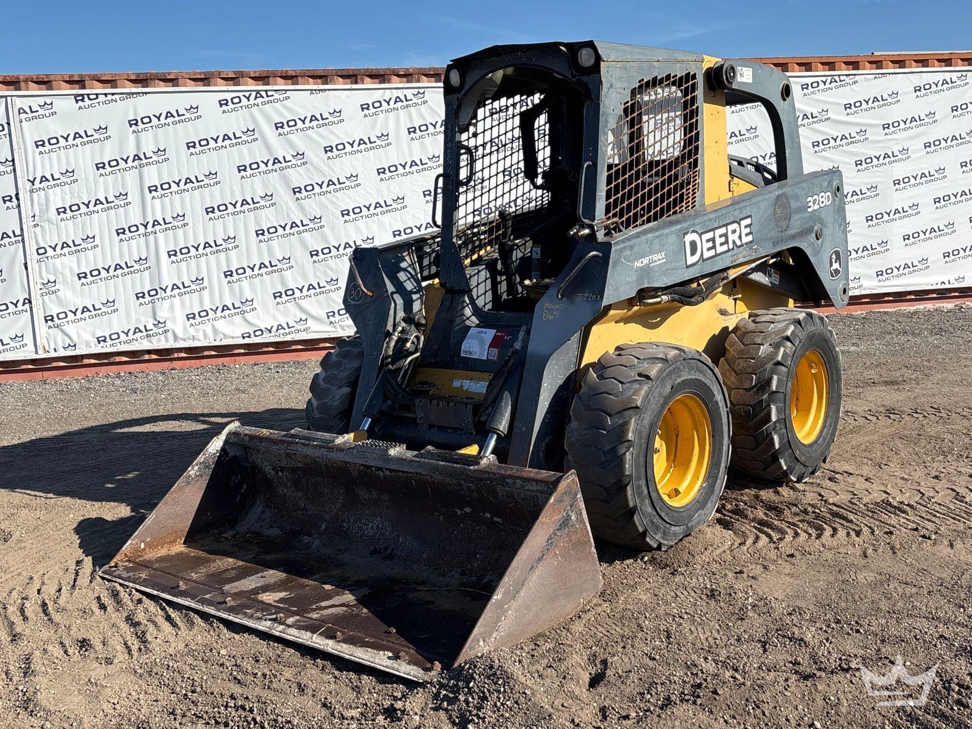 2012 John Deere 328D Compact Wheel Loader Skid Steer (A61572)