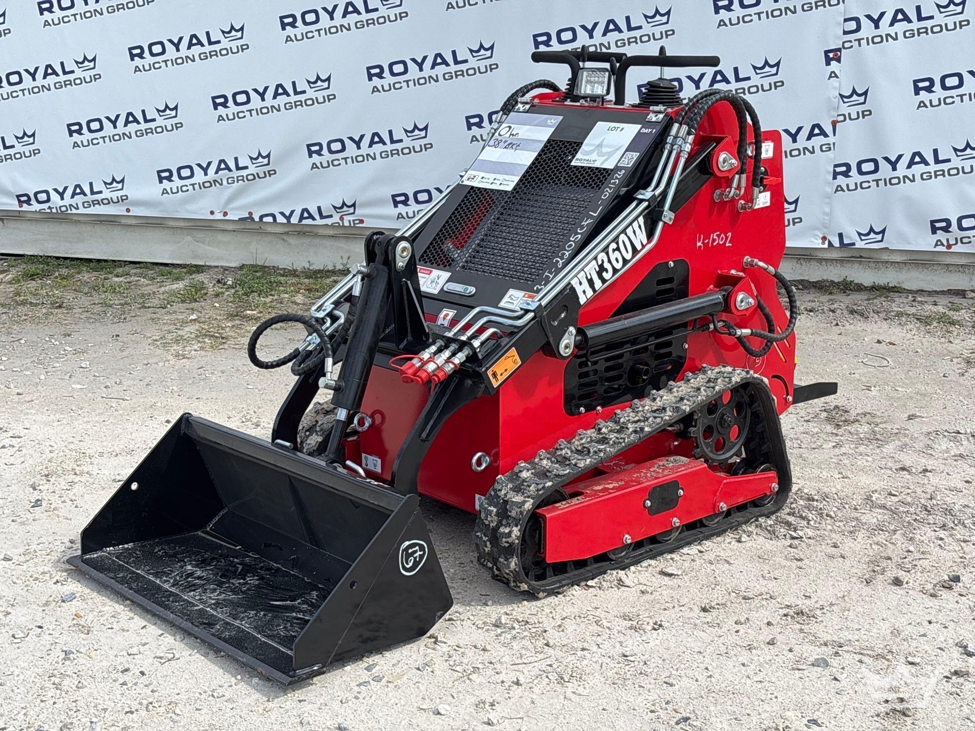 2025 HT360W Mini Walk-Behind Track Loader Skid Steer (A61572)