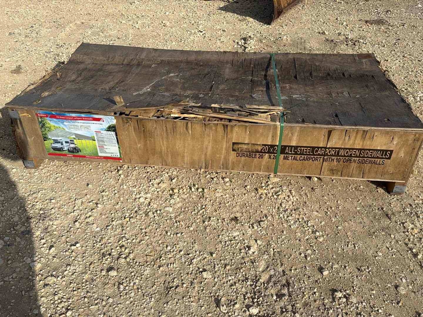 20FT X 20FT ALL STEEL CARPORT (A58214)