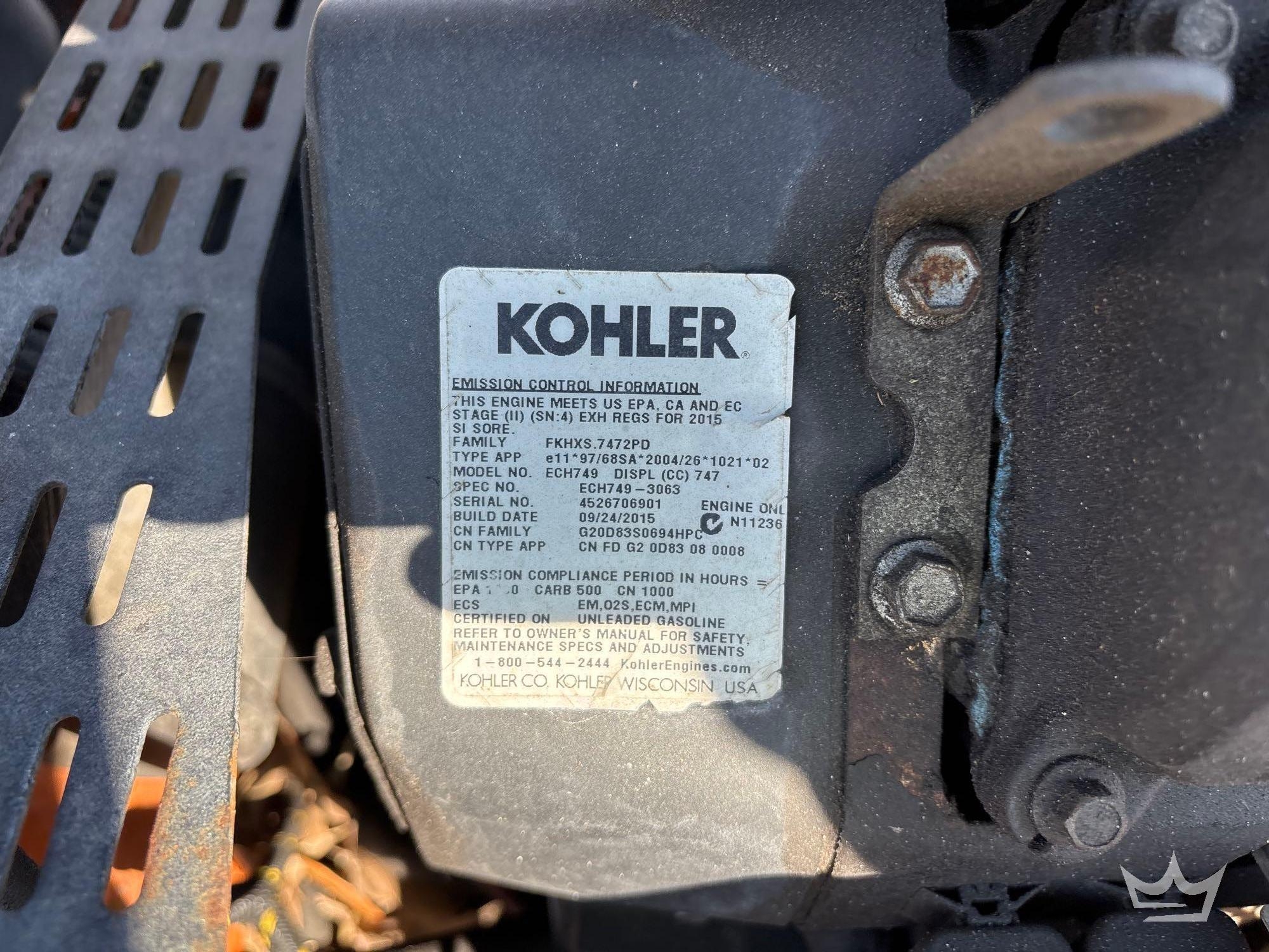 2015 Scag Turf Tiger 60in Zero Turn Commercial Mower (A64553)