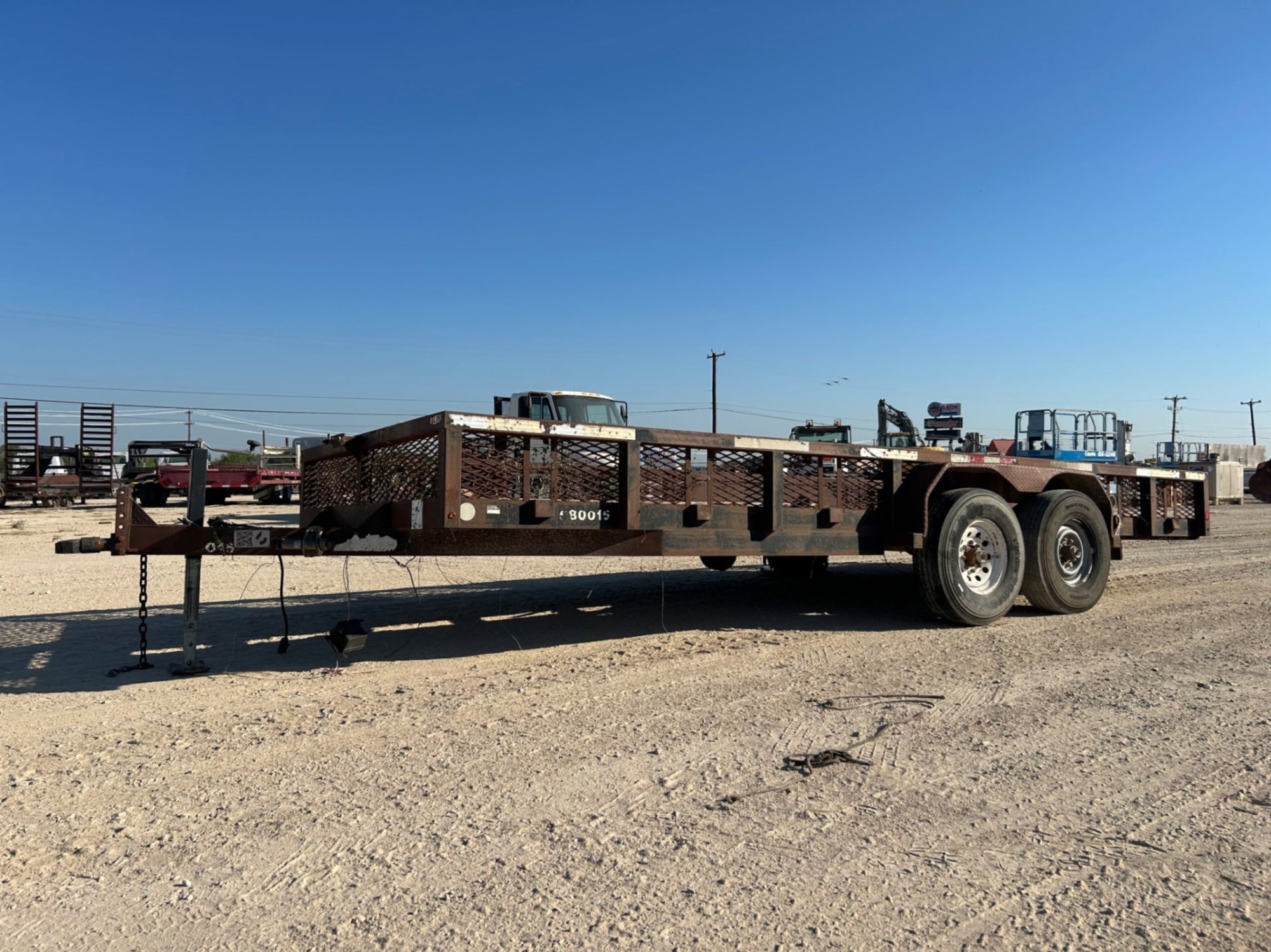 20 LOWBOY BUMPER PULL TRAILER (A58214)