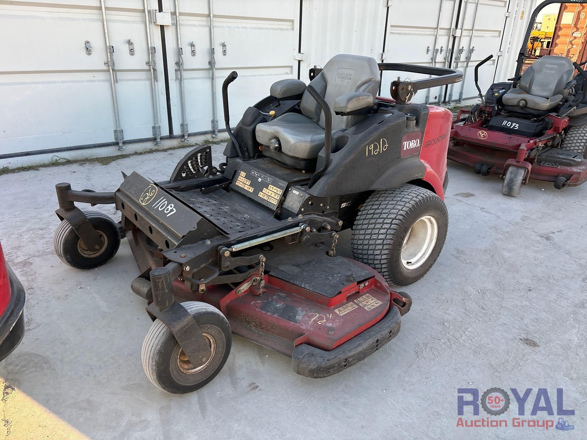 2018 Toro Grounds Master 7200 72in Zero Turn Commercial Mower (A46684)