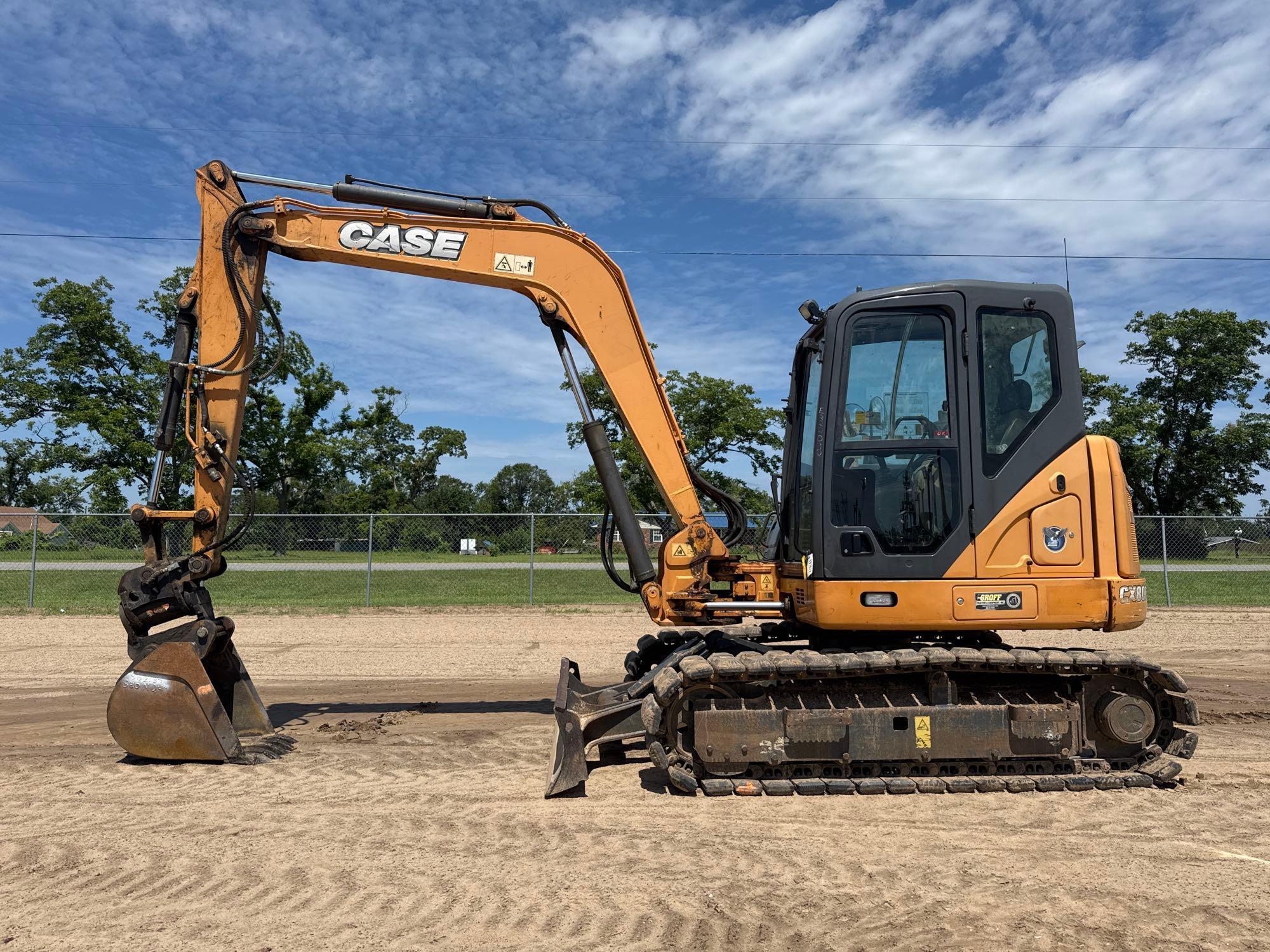 2016 CASE CX80C EXCAVATOR (A50458)