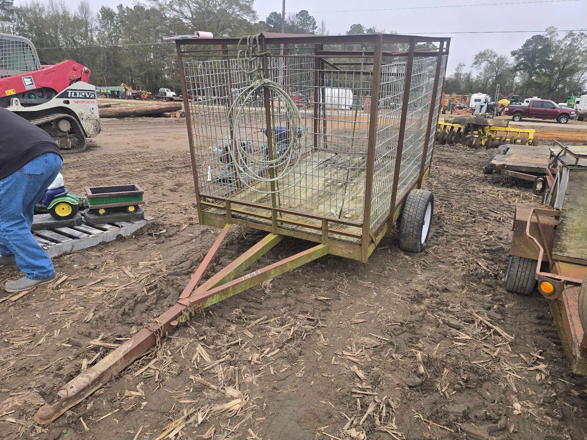 SHOPBUILT HOG TRAILER SINGLE AXLE (A58374)