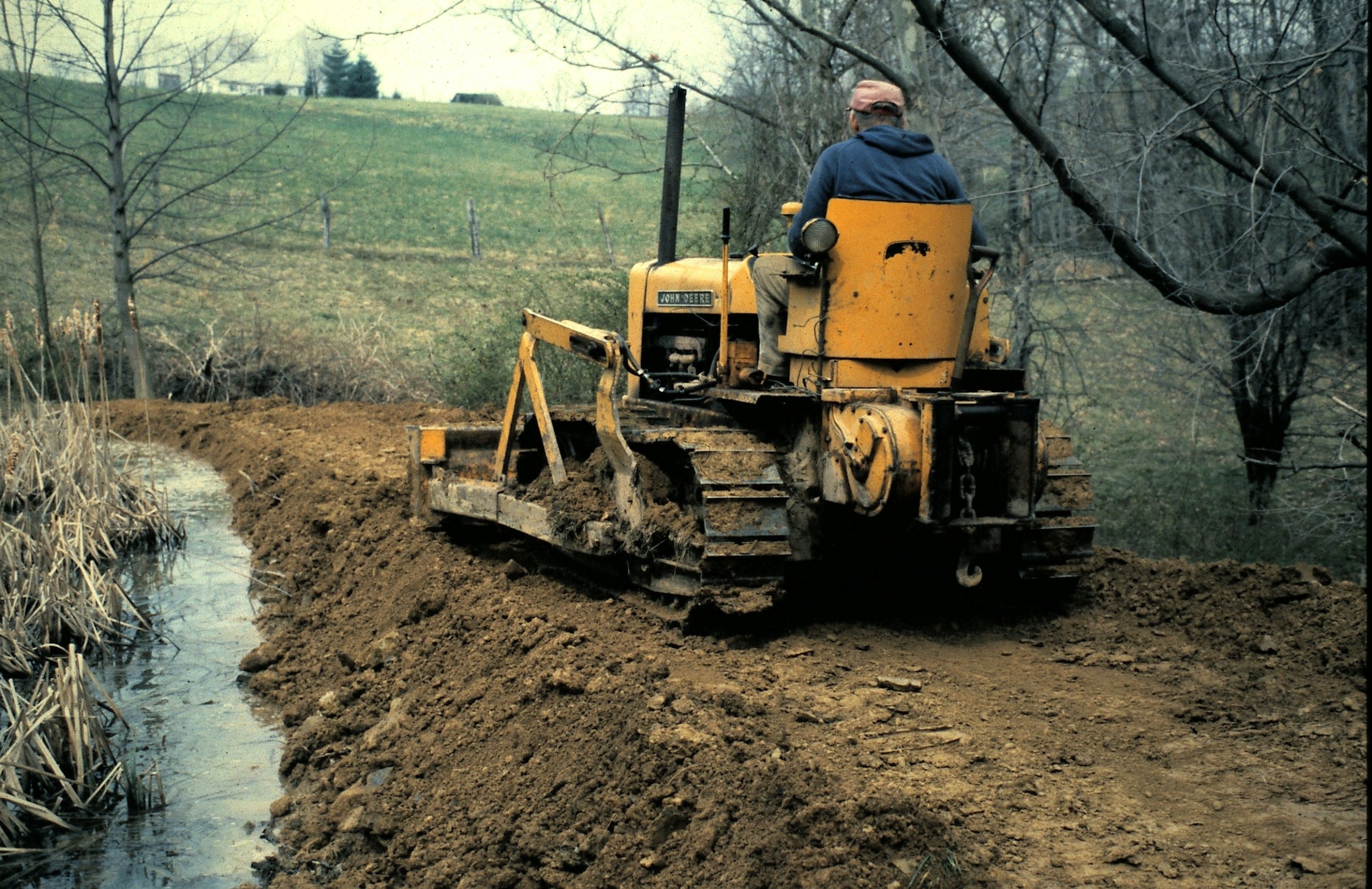 1981 Dad bulldozing pond3.jpg
