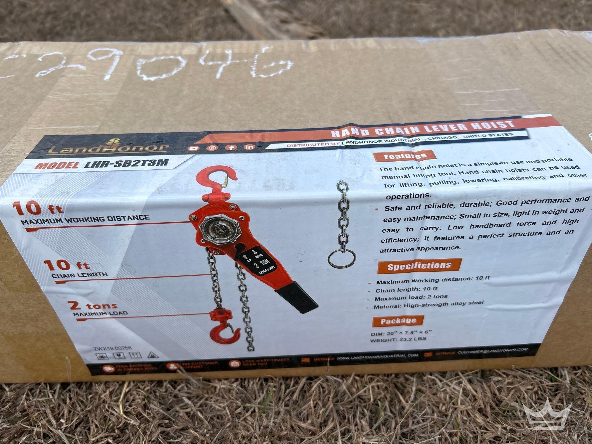 LandHonor LHR-SB2T3M 2-Ton Chain Hoist (A60352)