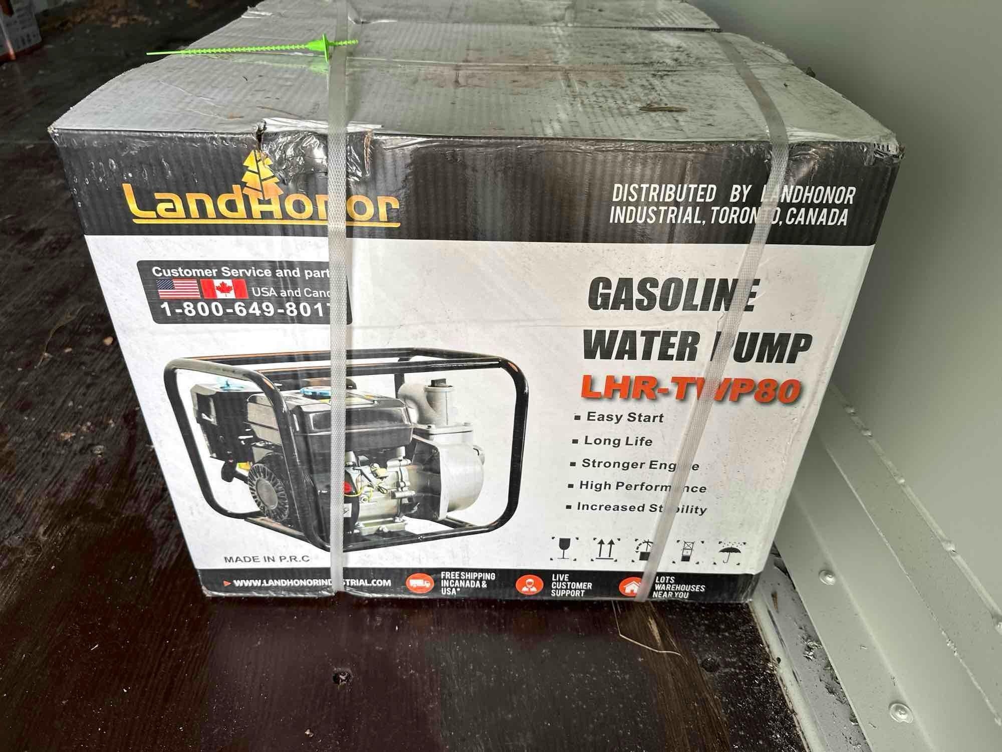 New/Unused Landhonor Gas Powered Water Pump (A61166)