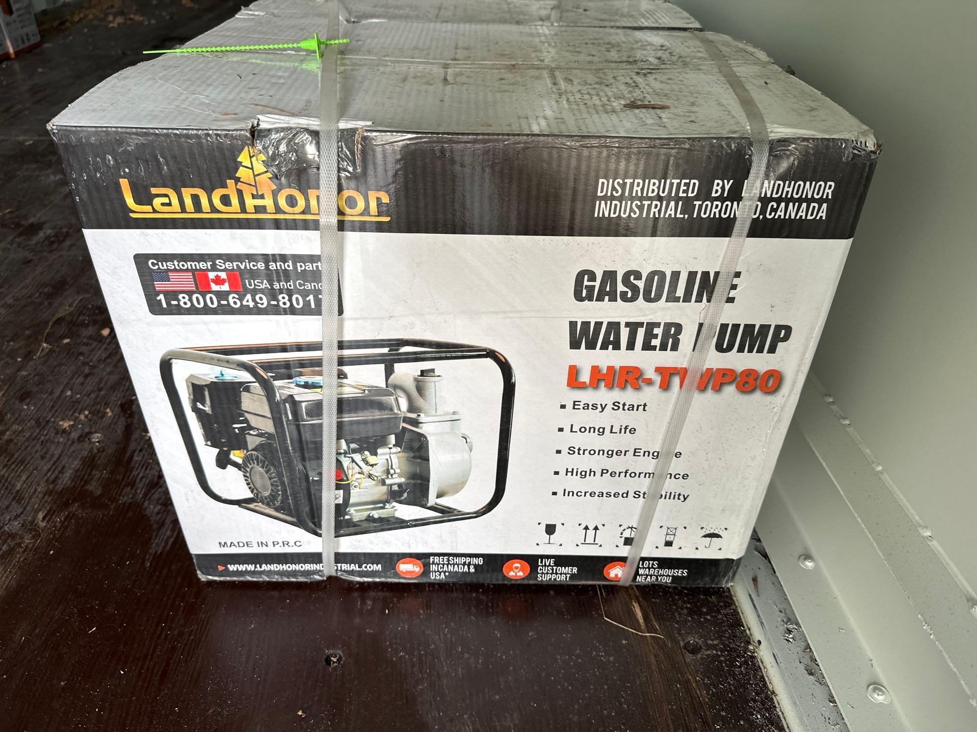 New/Unused Landhonor Gas Powered Water Pump (A61166)