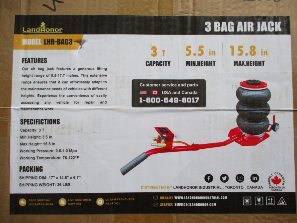 3 Bag Air Jack (A66408)