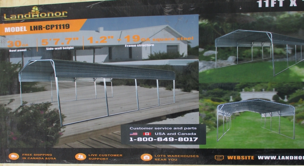 11' x 19' Metal Carport (A66408)