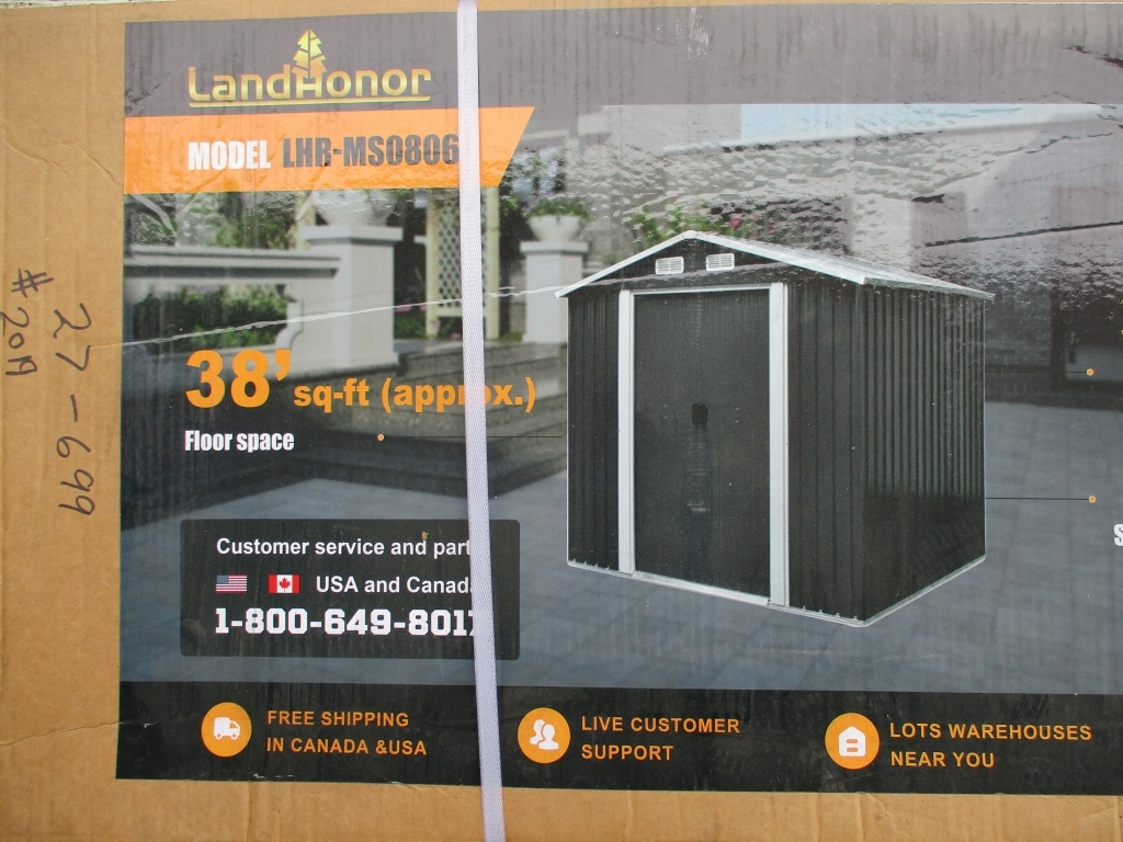 8' x 6' Galvinized Shed (A66408)