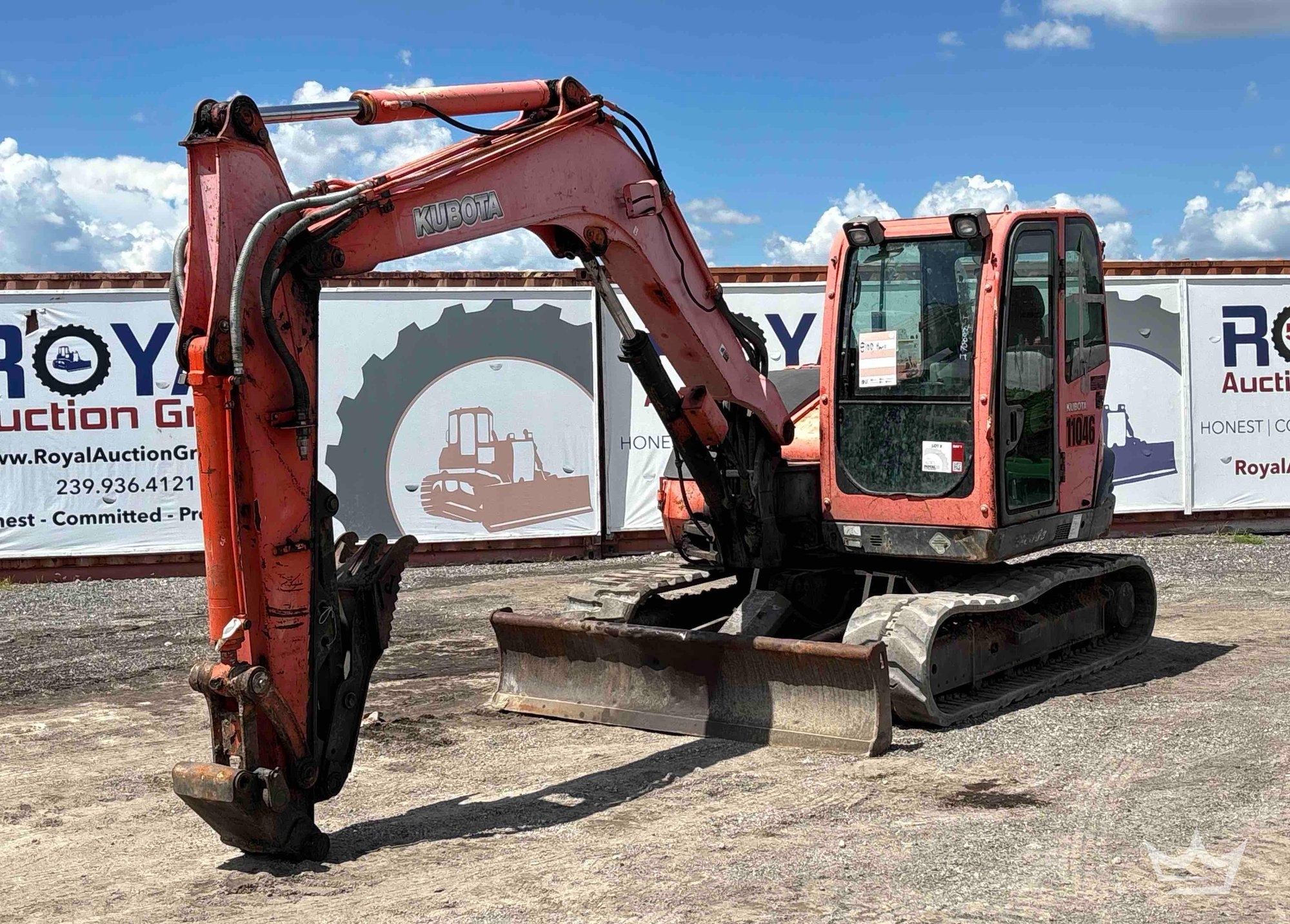 2011 Kubota KX080-3 Midi Excavator (A56857)