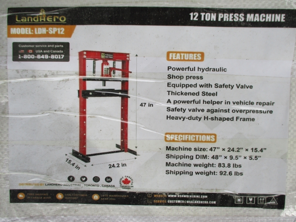 12T Shop Press (A66408)