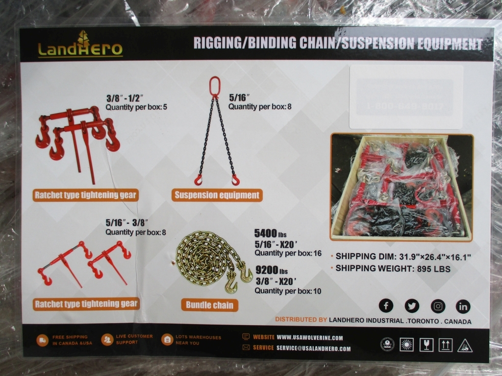 Rigging, Binding, Chain & Lifting Equipment (A66408)