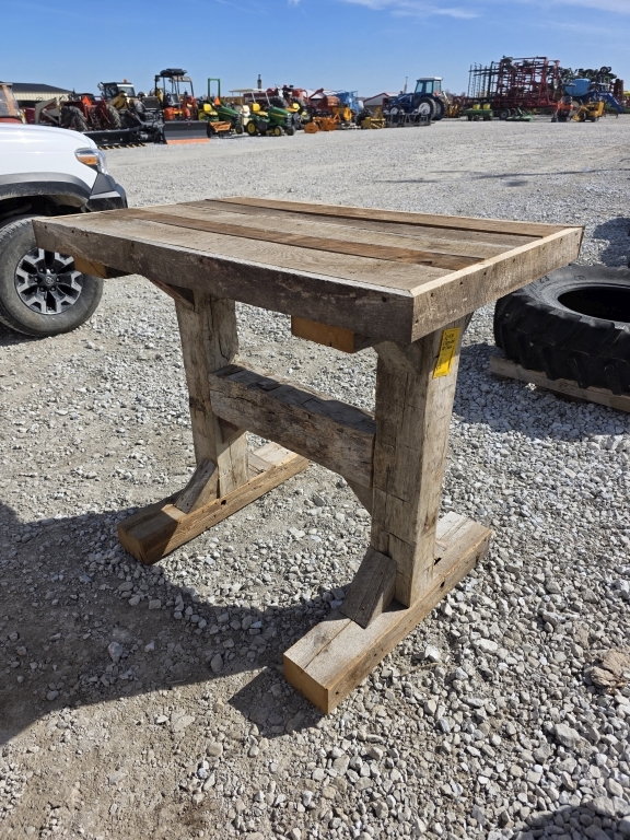 4' Barn Wood Bar Table (A66408)