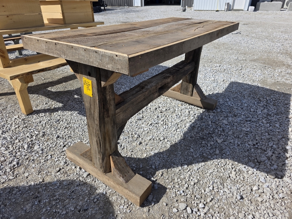 7' Barn Wood Bar Table (A66408)