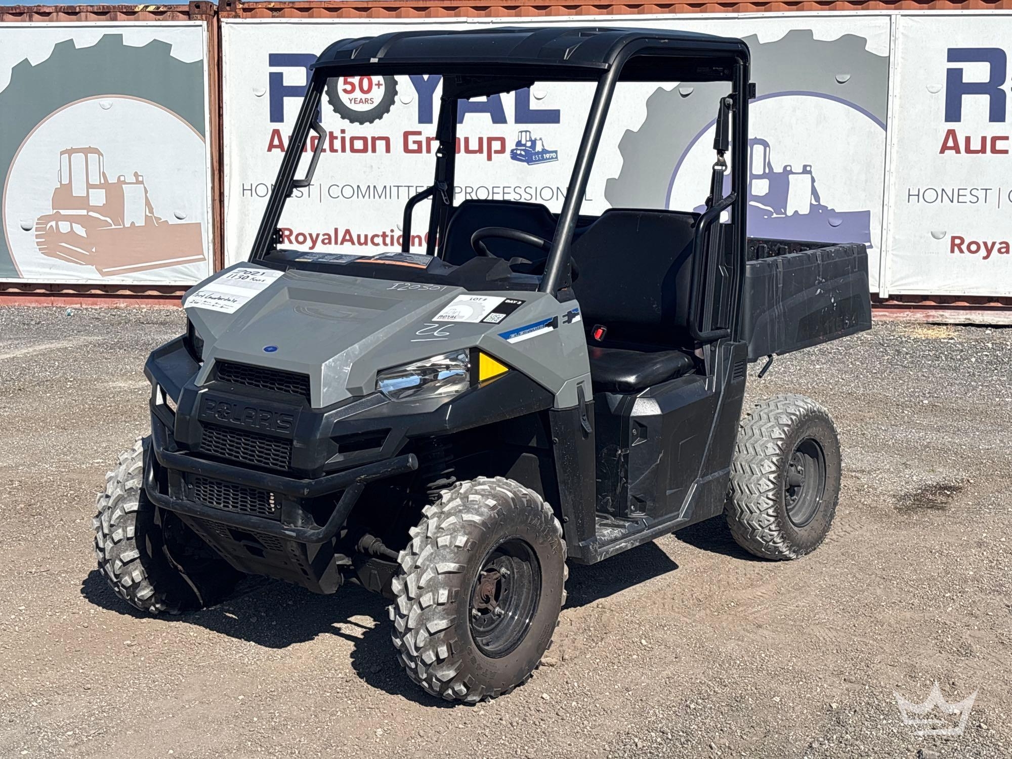 2021 Polaris Ranger Electric Utility Bed UTV (A56857)