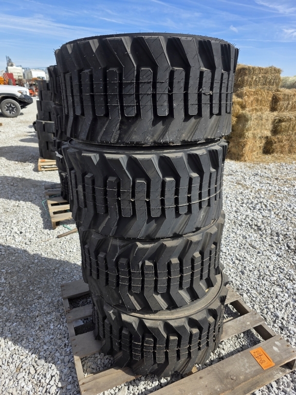 (4) New Caterpillar Skidsteer Loader Tires (A66408)