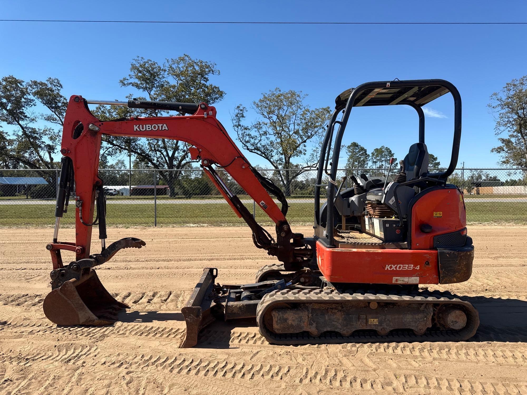 KUBOTA KX033-4 EXCAVATOR (A52707)