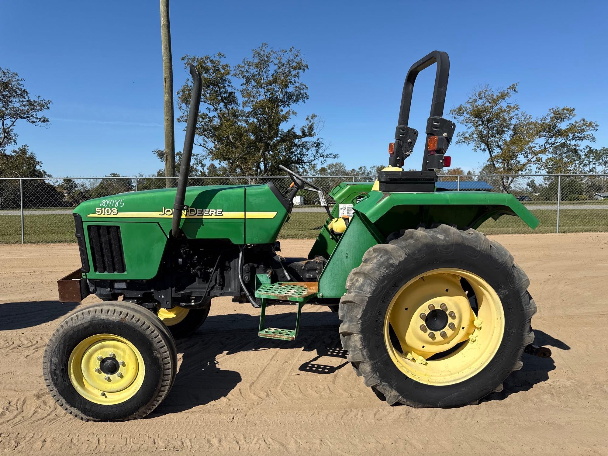JOHN DEERE 5103 TRACTOR (A57192)